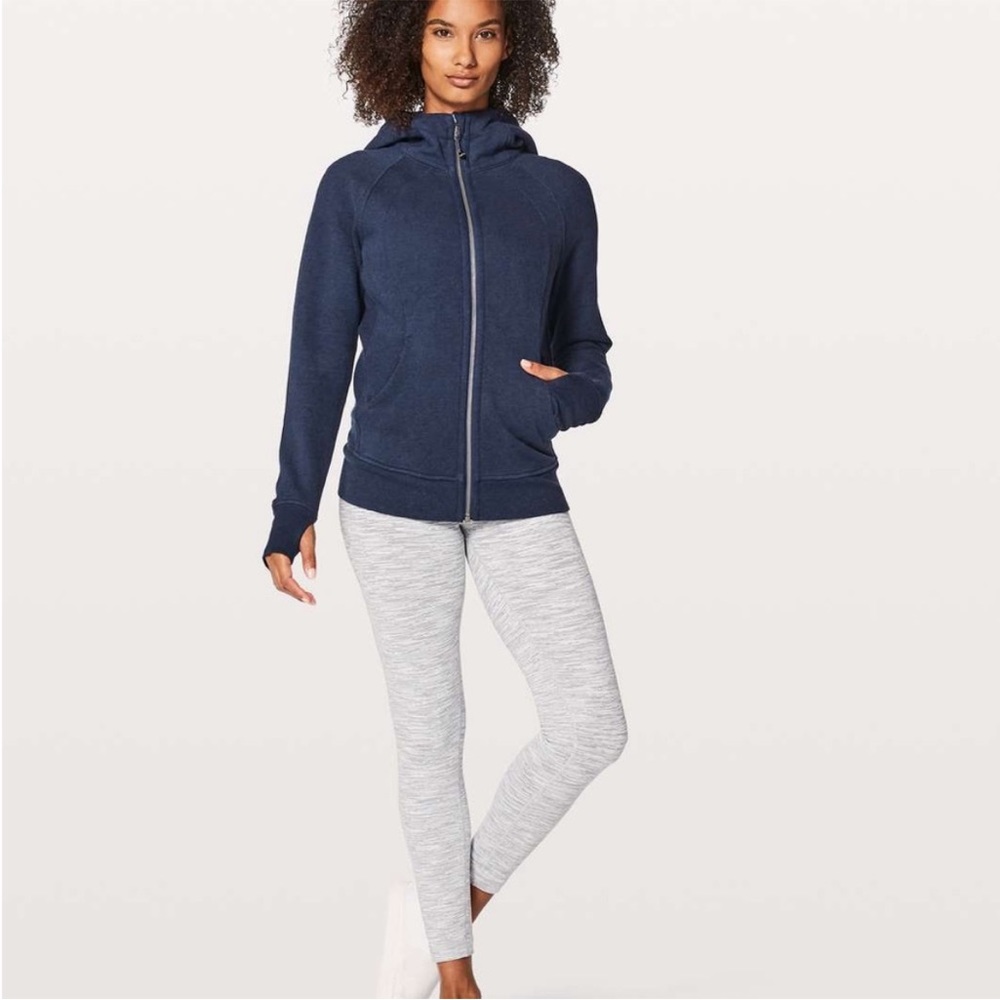 Lululemon- Scuba Hoodie Light Cotton Fleece - Heathered Hero Blue